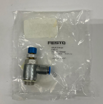 Festo  GRLA-3/8-QS-8-RS-D  One Way Flow Control Valve 534342