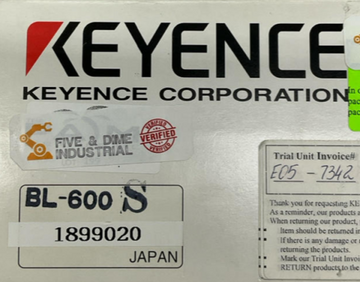 Keyence BL600S Laser Scanner Sensor 5 VDC
