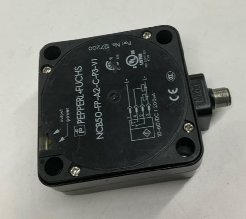 Pepperl Fuchs 127200 Proximity Sensor NCB50-FP-A2-C-P3-V1 / 10-60VDC