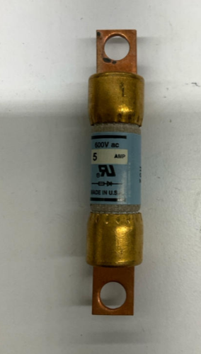 Bussmann KAC-5 5-Amp Semiconductor fuses 600 VAC. Lot of 5