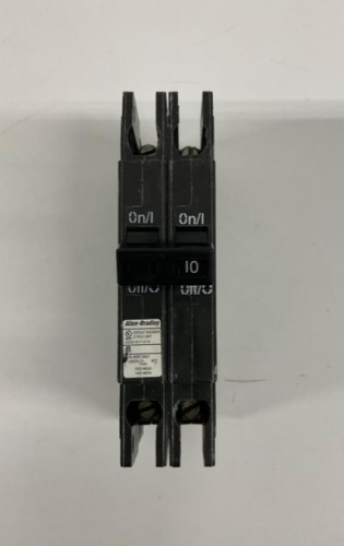 Allen Bradley 1492-MCAA210 2-Pole, 10-Amp 120/240 VAC Circuit Breaker
