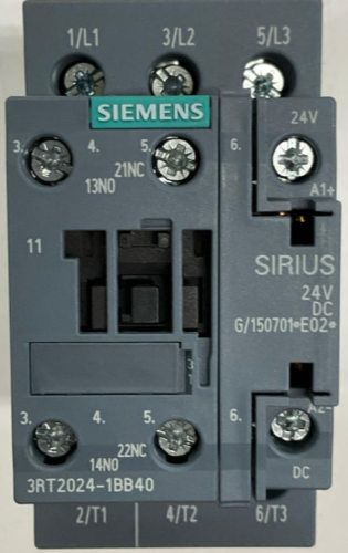 Siemens 3RT2024-1BB40 Contactor  24 VDC Coil 3 Pole 400V