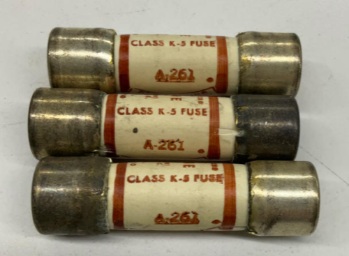 Shawmut OT-10 One-Time Lot of 3 10-Amp Fuses Silver Plated 250V