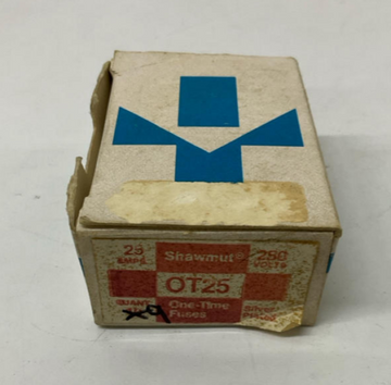 Gould Shawmut OT25 One-Time 25-Amp, 250VAC Fuses Box of 9