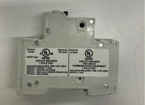 Siemens 5SJ4103-7HG40 3-Amp Circuit Breaker 60VDC, 240VAC