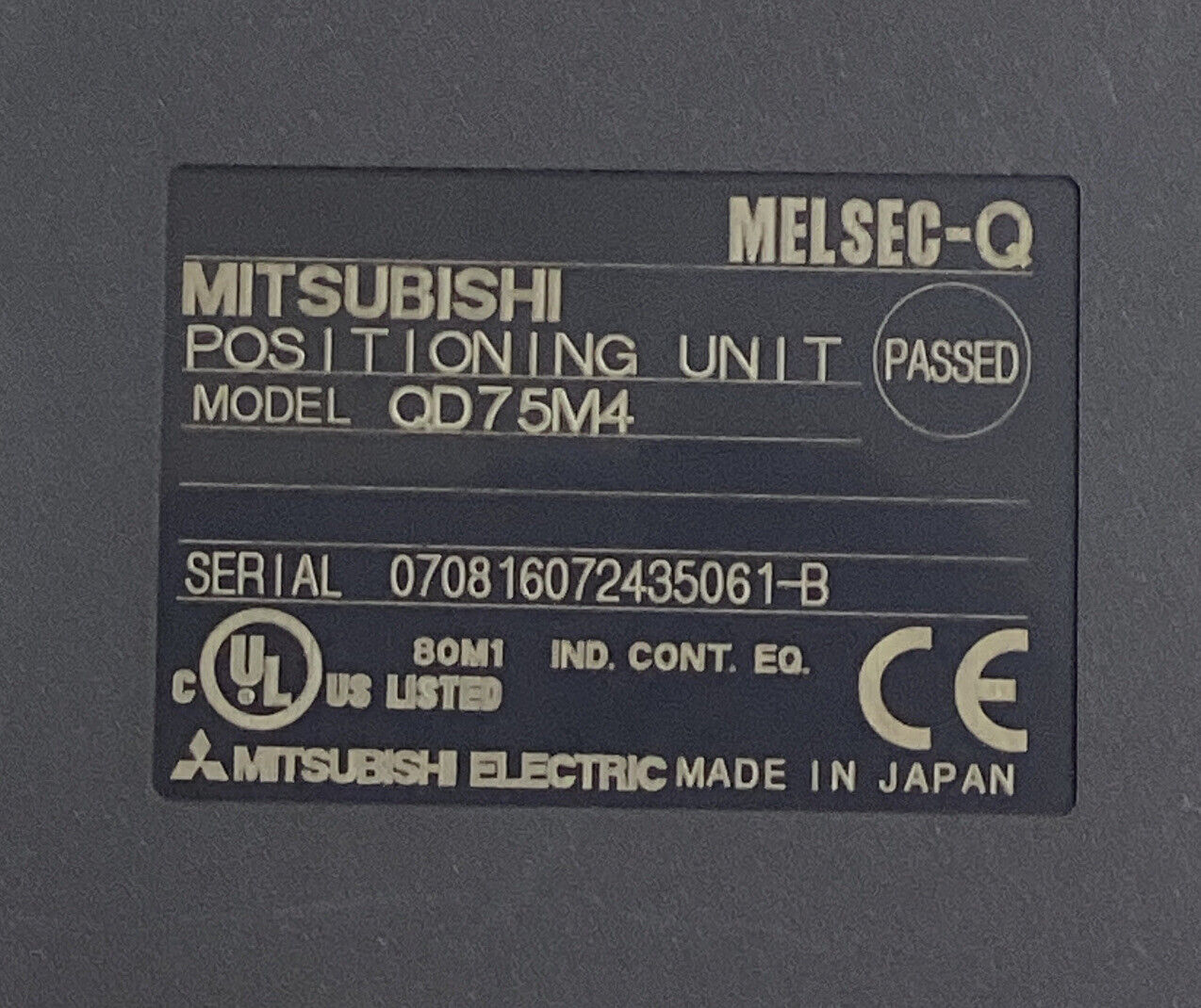 Mitsubishi Melsec-Q QD75M4 32 I/O Points 24 VDC, AXIS Positioning Module (YE194)