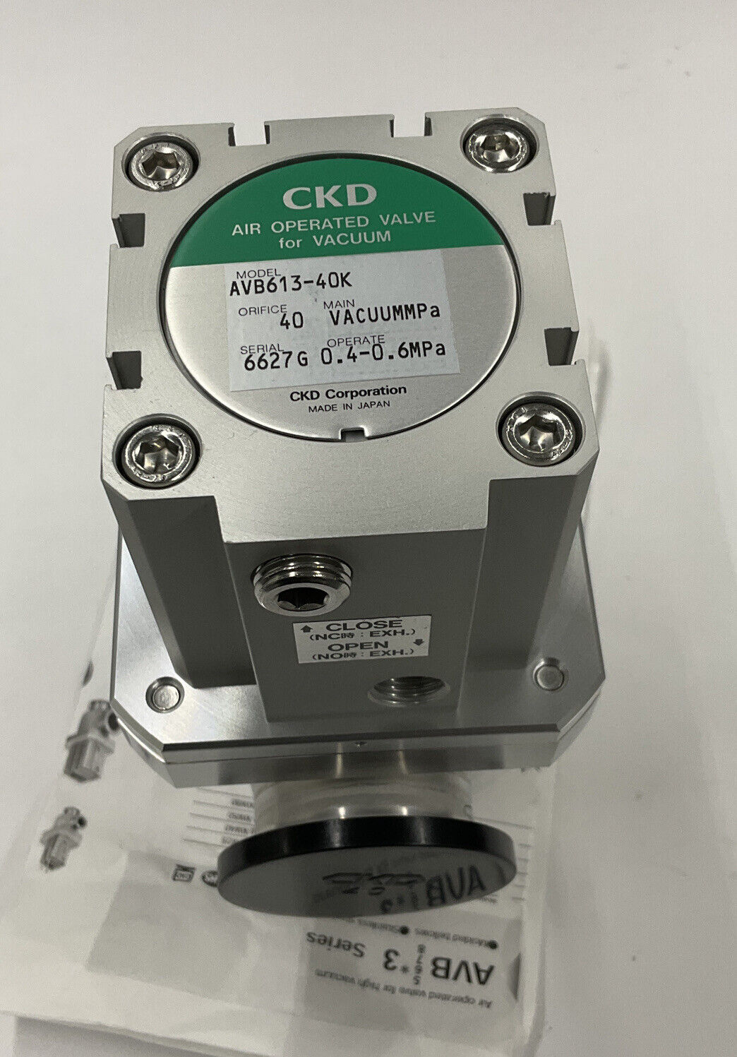CKD AVB613-40K New Air Operated Valve for Vacuum 0.4-0.6MPa (YE151)