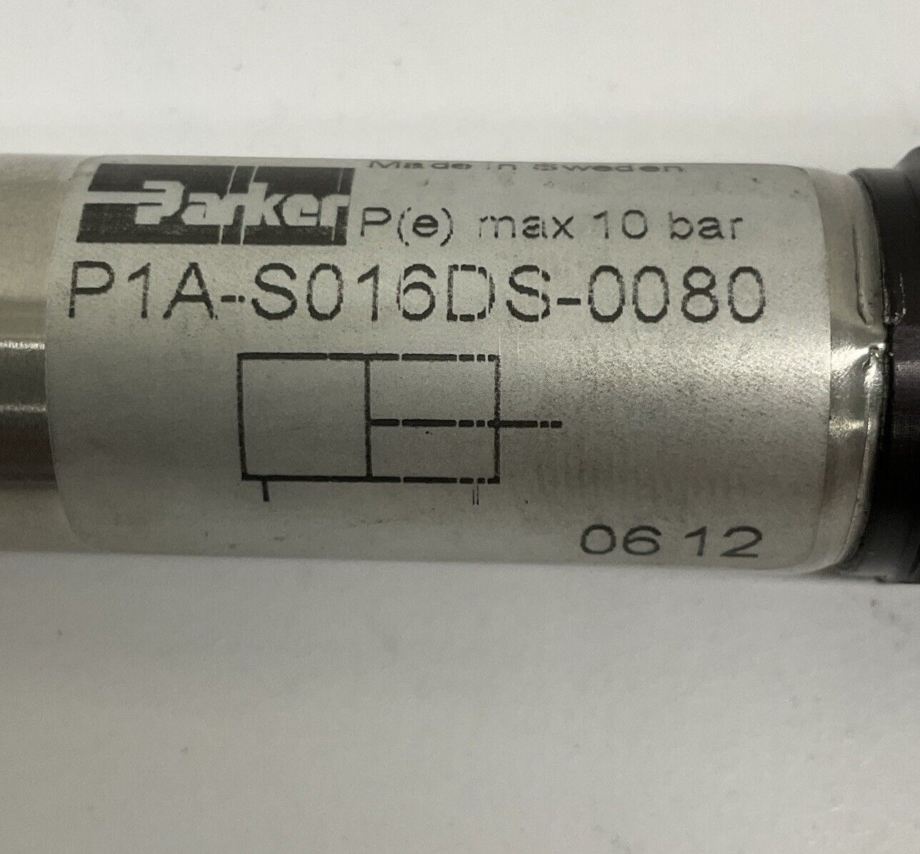 Parker P1A-S016DS-0080 New Mini ISO Cylinder 16mm Bore 80mm Stroke (BL240)