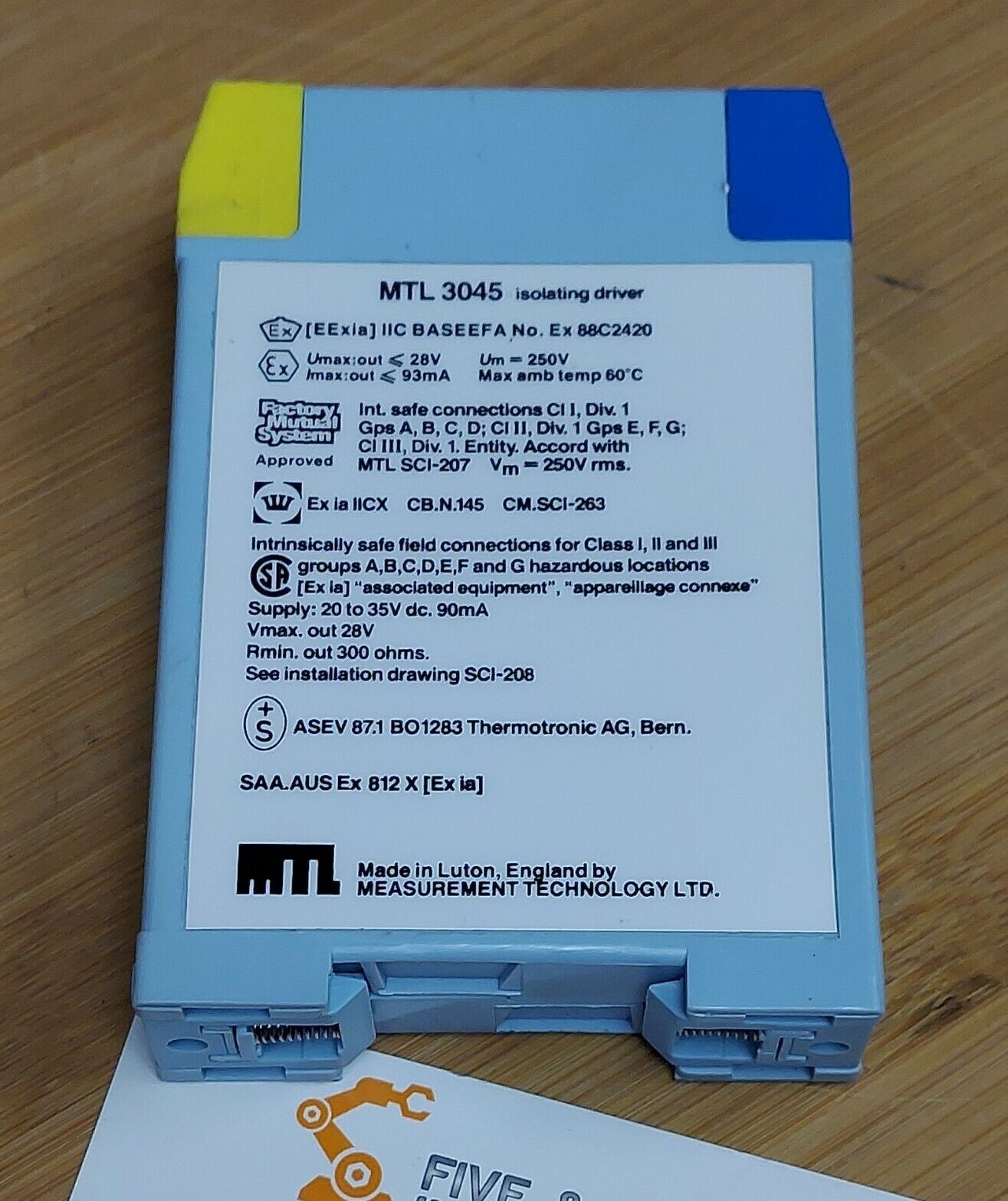 Measurement Technology MTL 3045 Isolating Driver MTL 3000 Series 125mA (YE102)
