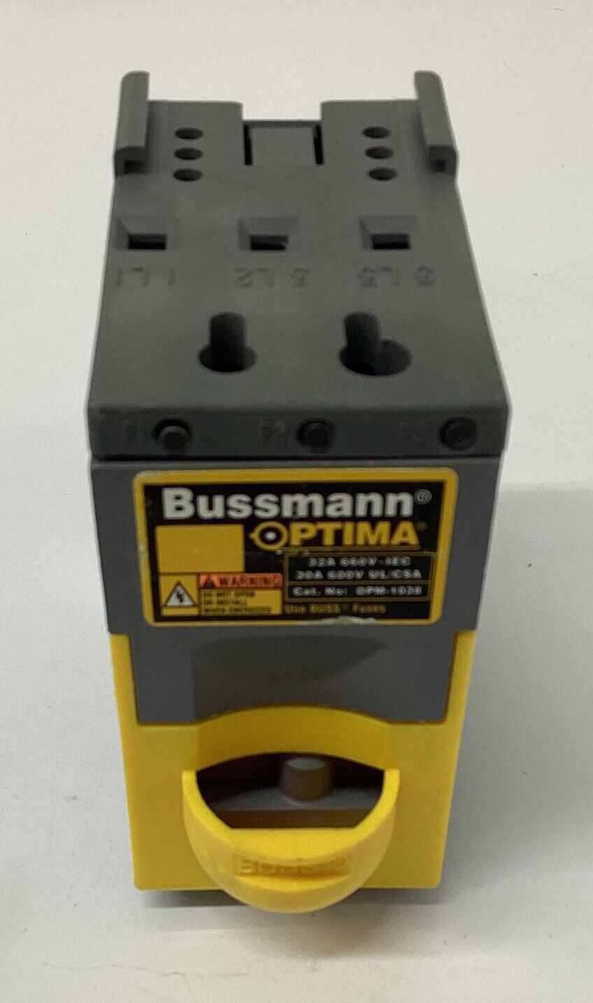 Bussmann OPM-1038R Optima DIN Mount Fuse Holder 30-Amp 600V (BK160) - 0