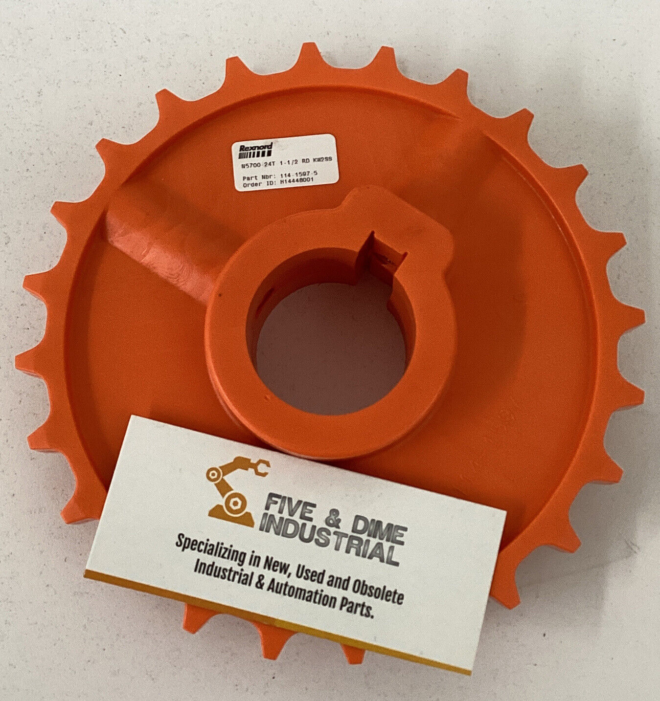 Rexnord  N5700-24T / 114-1597-5 Solid Bore Sprocket  1-1/2'' Bore New (BK111)