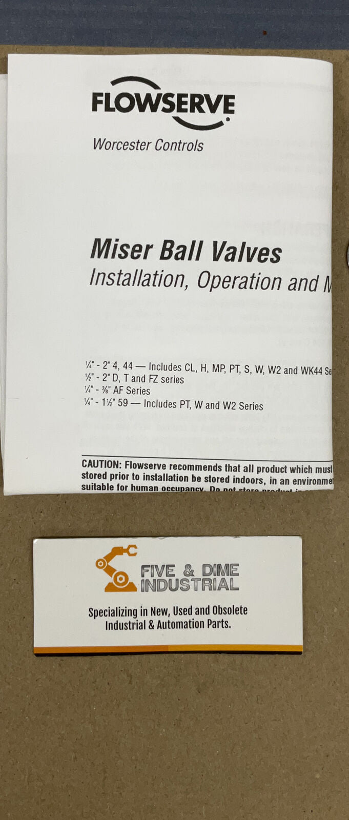 Flowserve Miser Ball Valve Maintenance Kit 10T-RK44 (GR158) - 0
