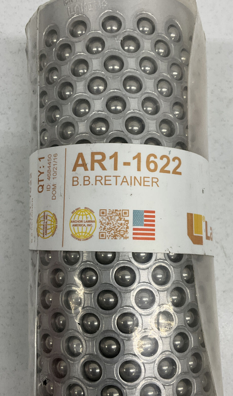 Lamina AR1-2028 Ball Bearing Retainer - Made In USA  (GR159) - 0