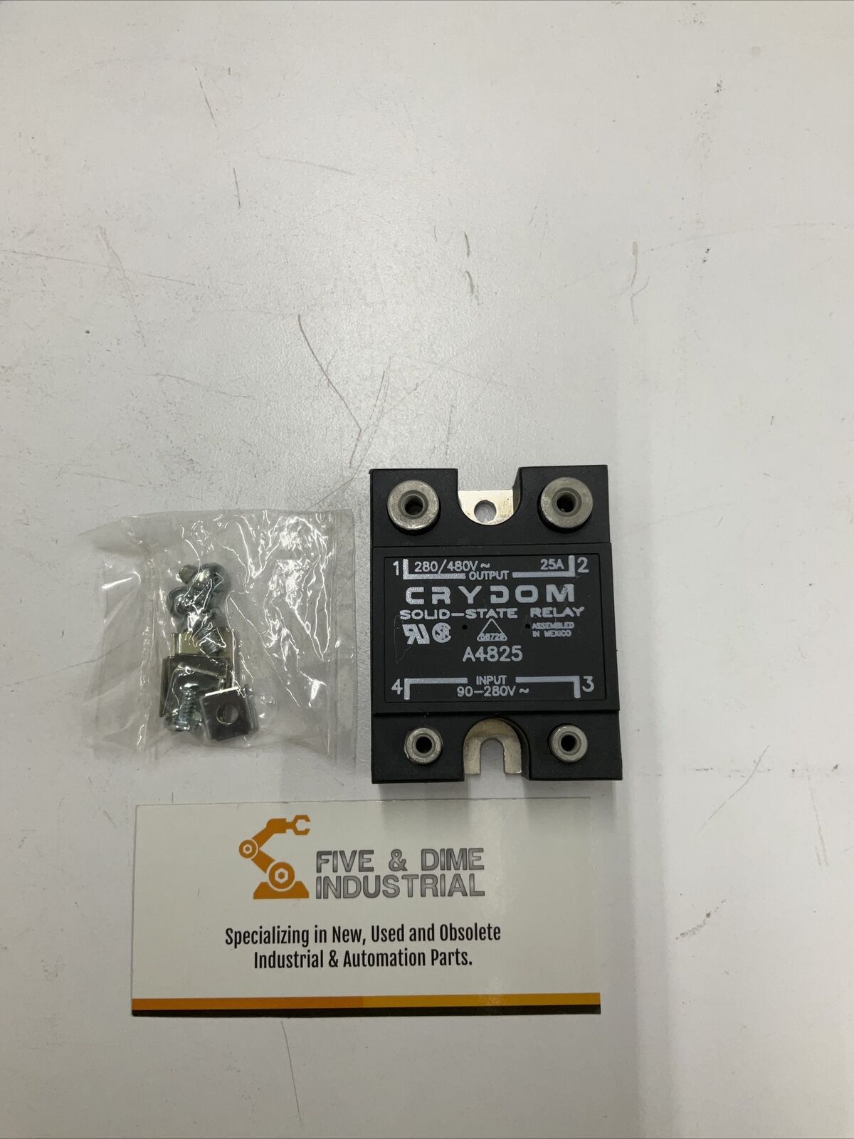 Crydom A4825 New Solid State Relay Input 90-280AC, Output 280/480VAC 25A (CL327)
