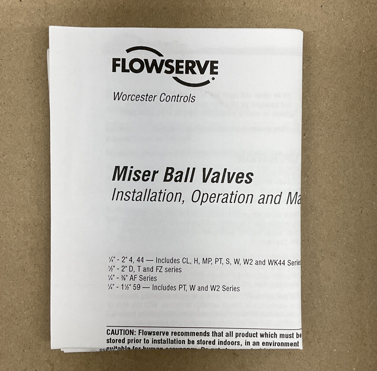 Flowserve Miser Ball Valve Maintenance Kit 10-RK44 (GR154)