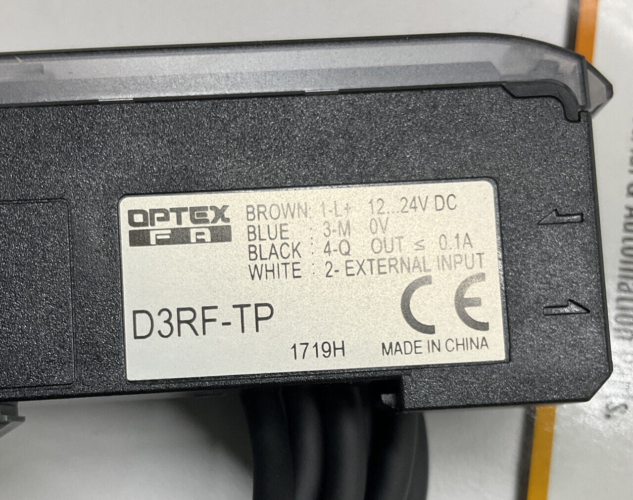OPTEX D3RF-TP 24V High Speed Fiber Amplifier Sensor (RE250)