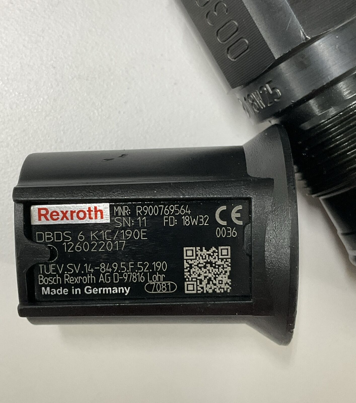 Bosch Rexroth R900769564 / DBDS6K1X/190E Hydraulic Seat Valve (BL238)