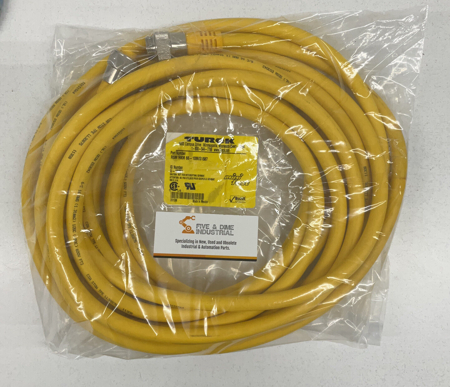 Turck RSM RKM 66-10M/S1587 Mini Fast Cable U-18251 (CBL132)