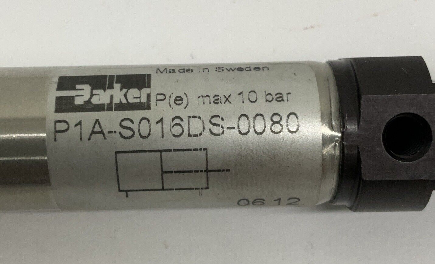Parker P1A-S016DS-0080 New Mini ISO Cylinder 16mm Bore 80mm Stroke (BL240) - 0