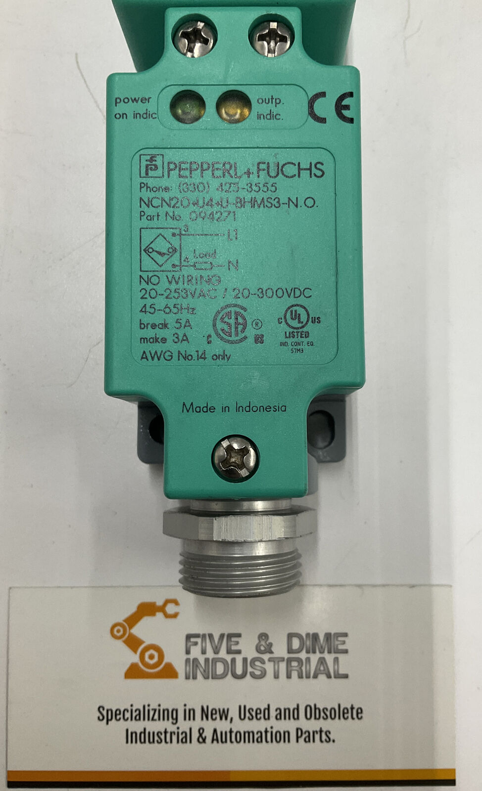 Pepperl Fuchs NCN20+U4+U-BHMS 3-N.O. 5-Way Sensor (RE114)