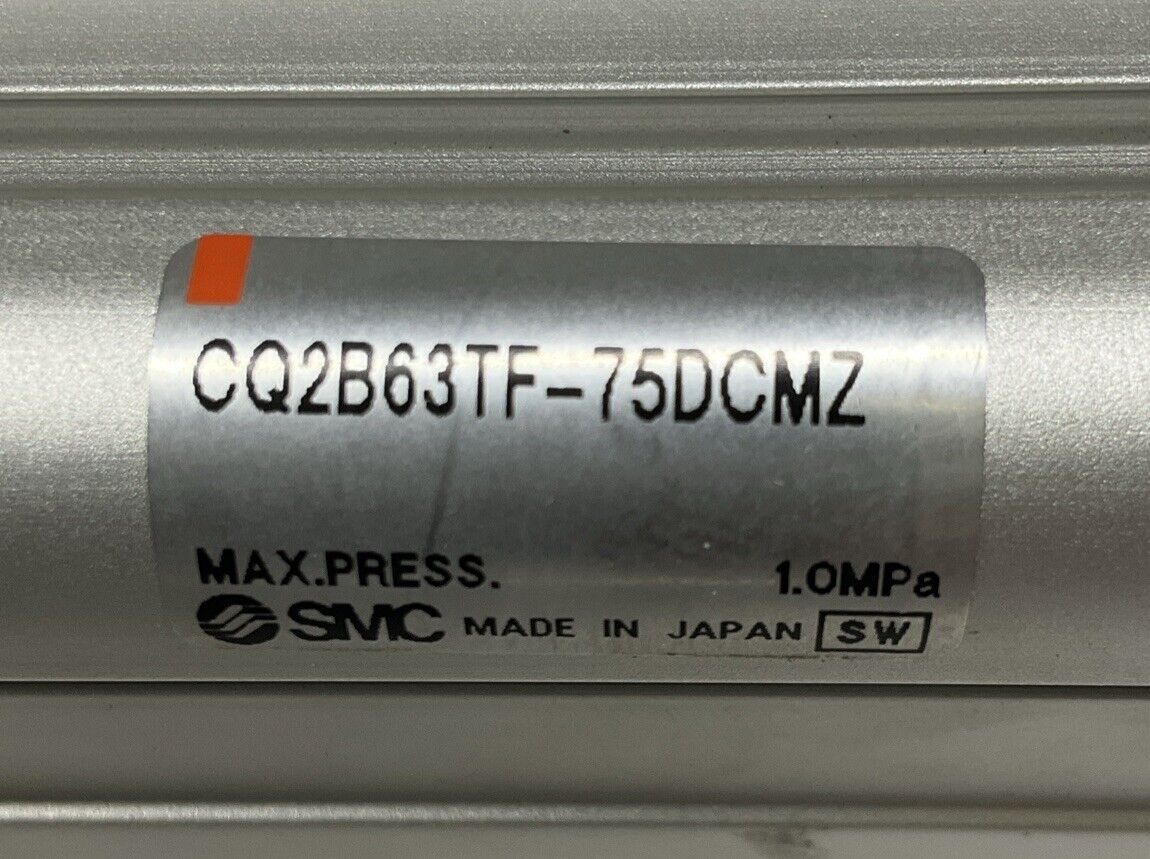 SMC CQ2B63TF-75DCMZ Pneumatic Cylinder Dbl Acting 63mm Bore 75mm Stroke (SH107)