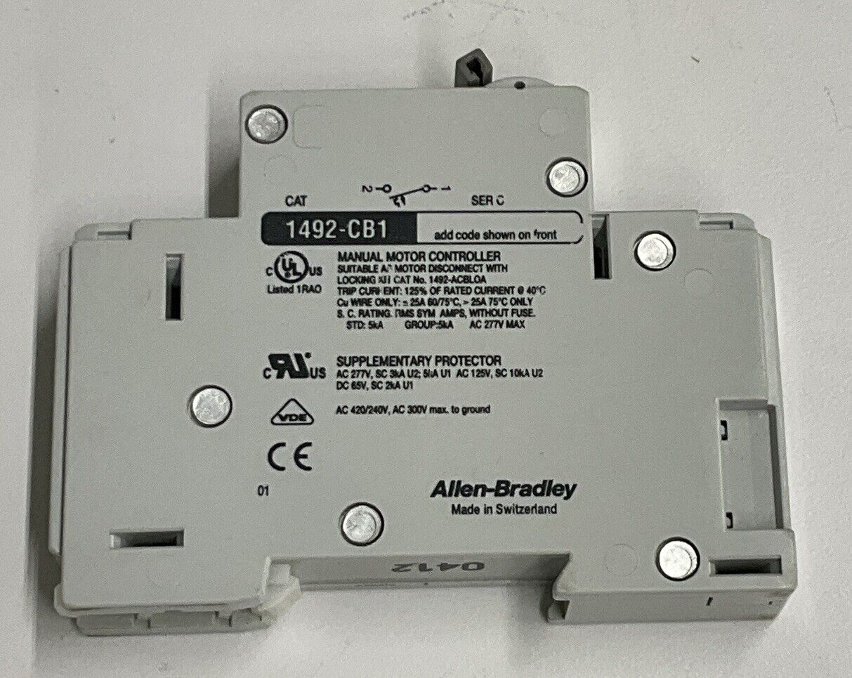 Allen Bradley 1492-CB1-6020 Ser C 2 Amp Circuit Breaker (YE268) - 0