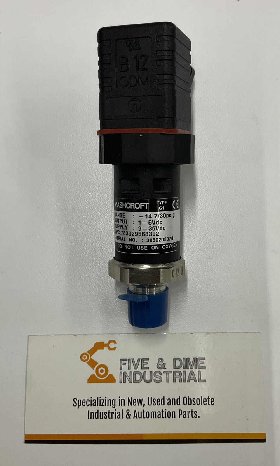 Ashcroft CY2UK New Pressure Switch B 12 GDM 14.7/30psig (BL251)