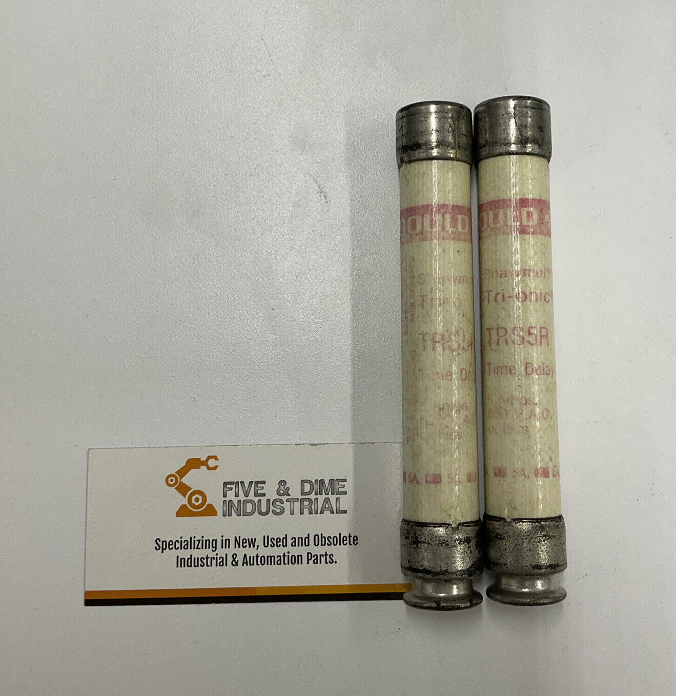 Gould Shawmut Tri-Onic TRS5R Lot of 2  Fuse Time Delay (CL113)