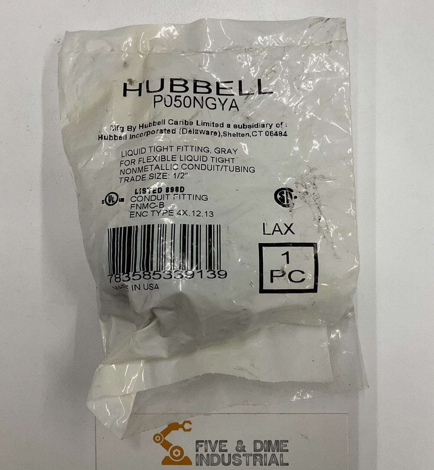 Hubbell / Swivellok PS0509GYA Liquid Tight Conduit (GR166)