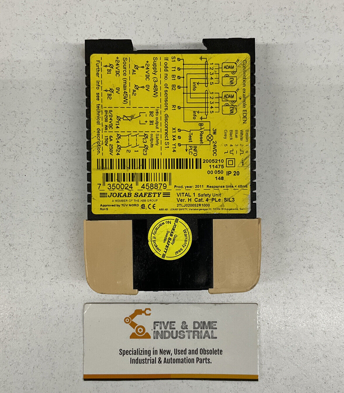 ABB Jokab Safety PLE SIL3 Expansion Relay 6A 250V  (BL211)