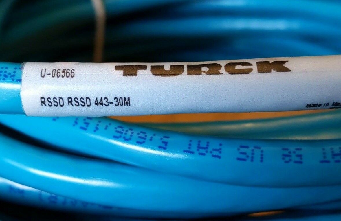 Turck RSSD RSSD 443-30M New  Ethernet Cable 30 Meters ID U-06566 (CBL102)