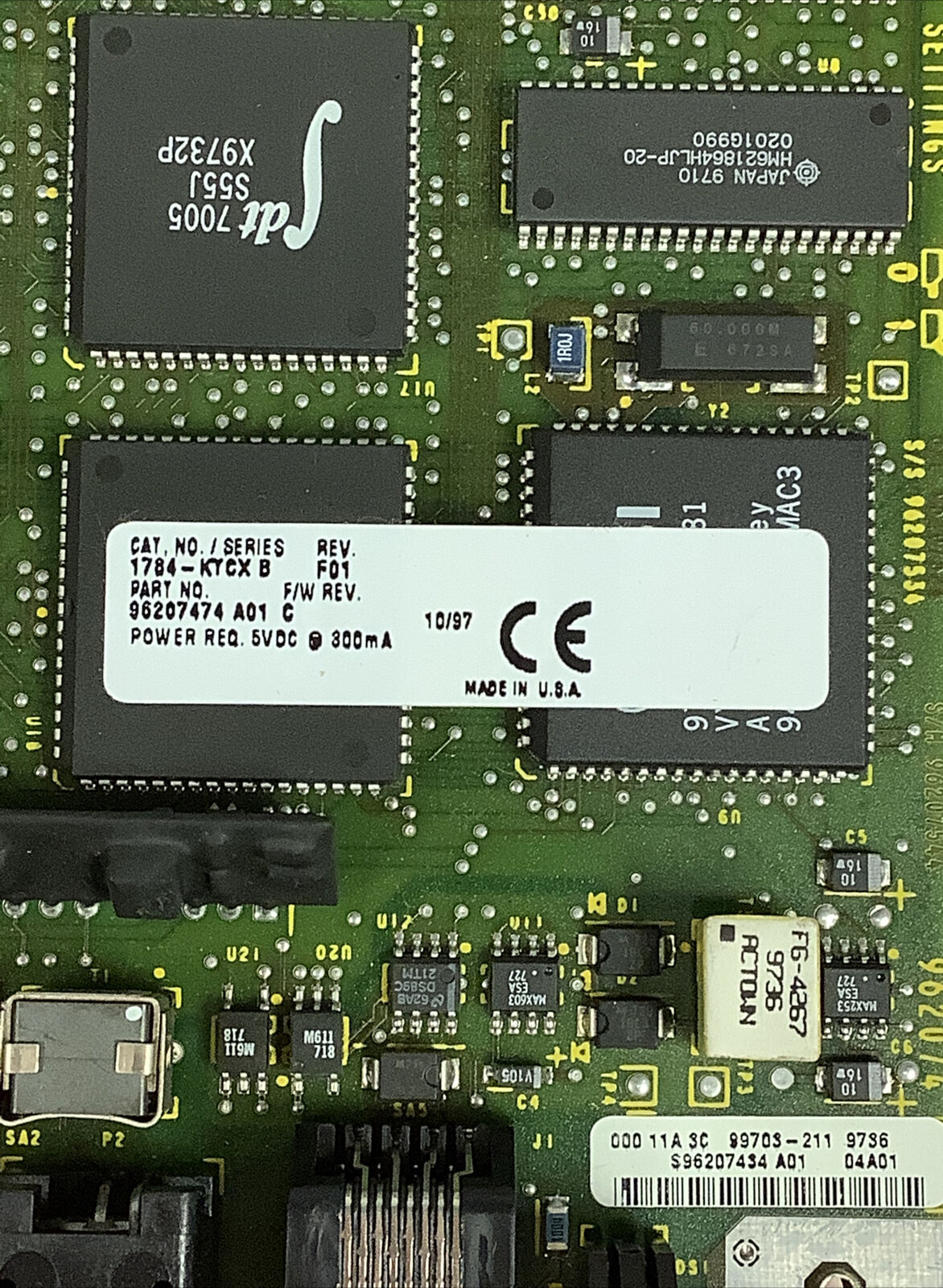 Allen Bradley 1794-KTCX15 Network Interface Card (CB102)