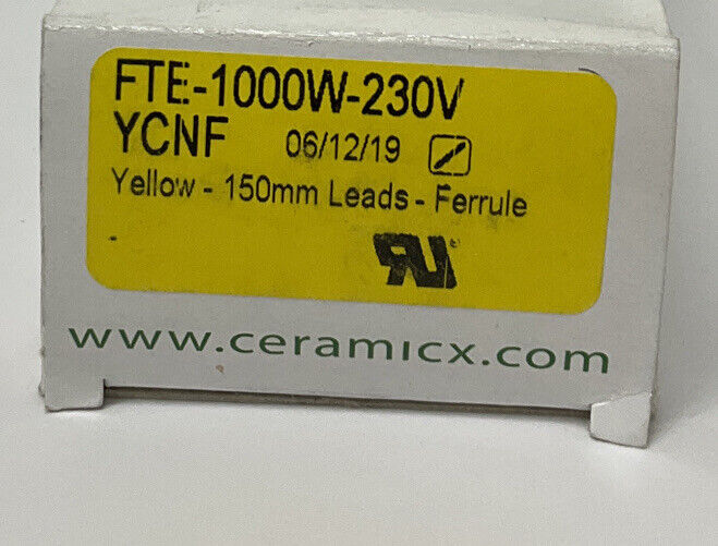 Ceramicx FTE-1000N-230V Infrared Heater W/150mm Leads (GR213)