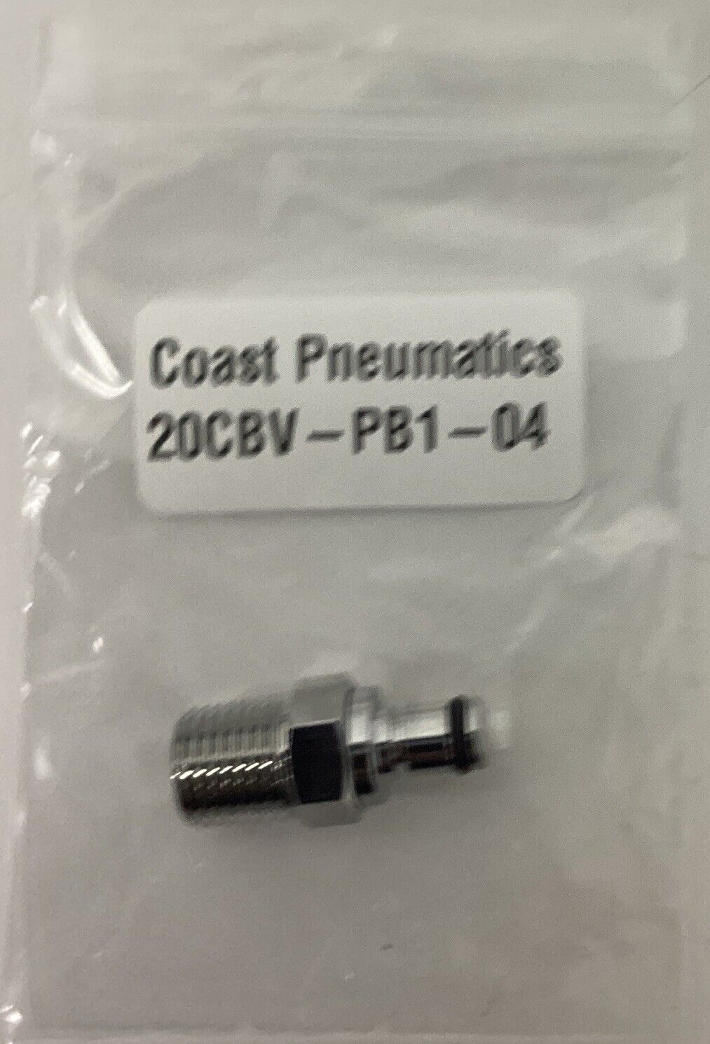 Coast Pneumatics 20CBV-PB1-04 Link Tech Quick Coupler 1/4'' NPT (YE268)