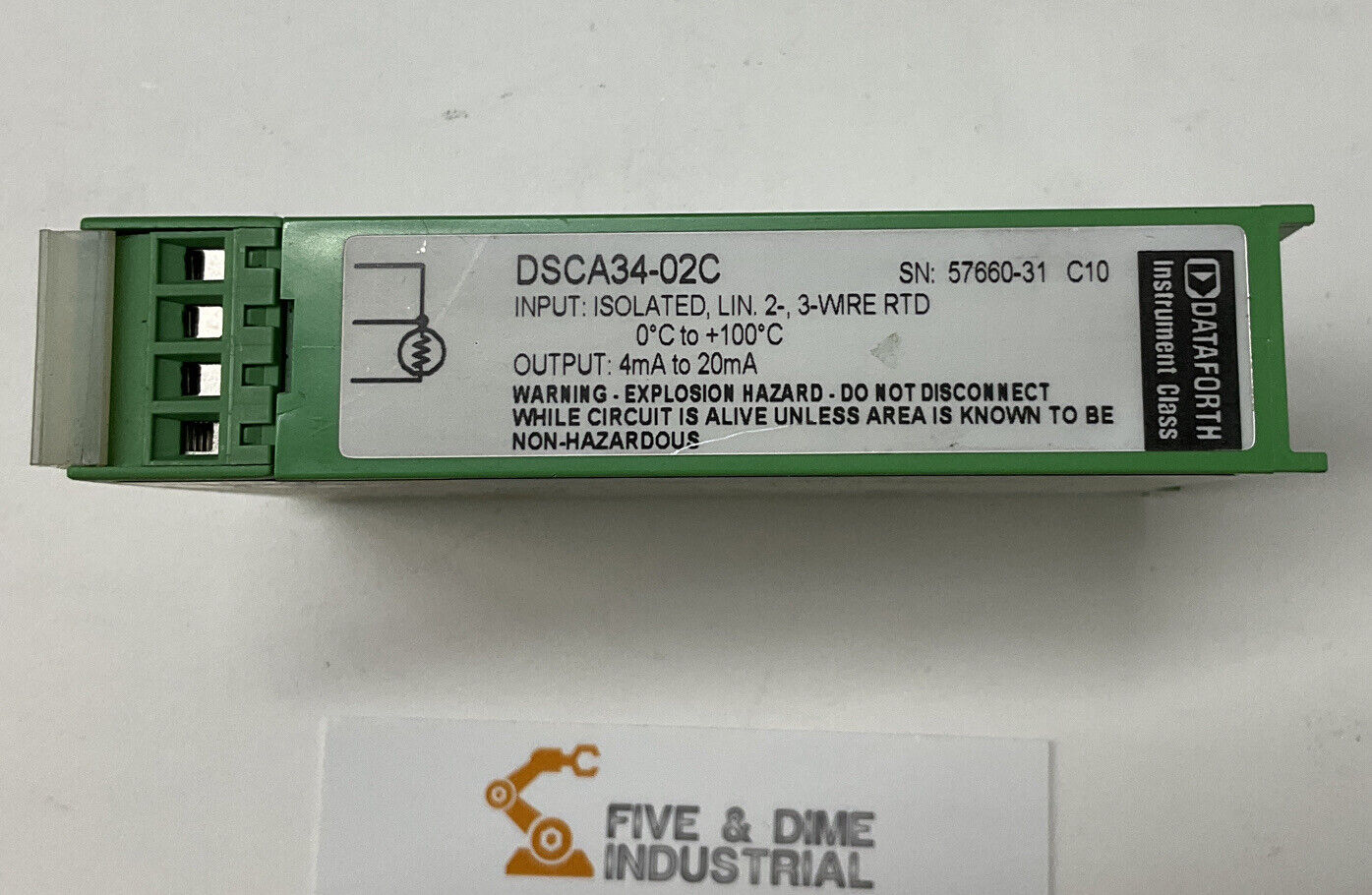 Dataforth  DSCA34-02C Isolated Lin 2,3-W RTD Isolated Input Module (BL223)