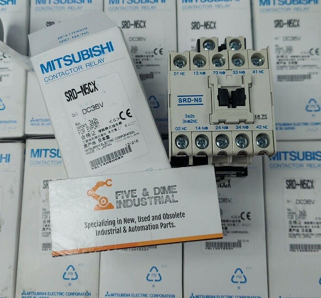 Mitsubishi SRD-N5CX 36VDC Coil Contractor Relay NEW (BK116)