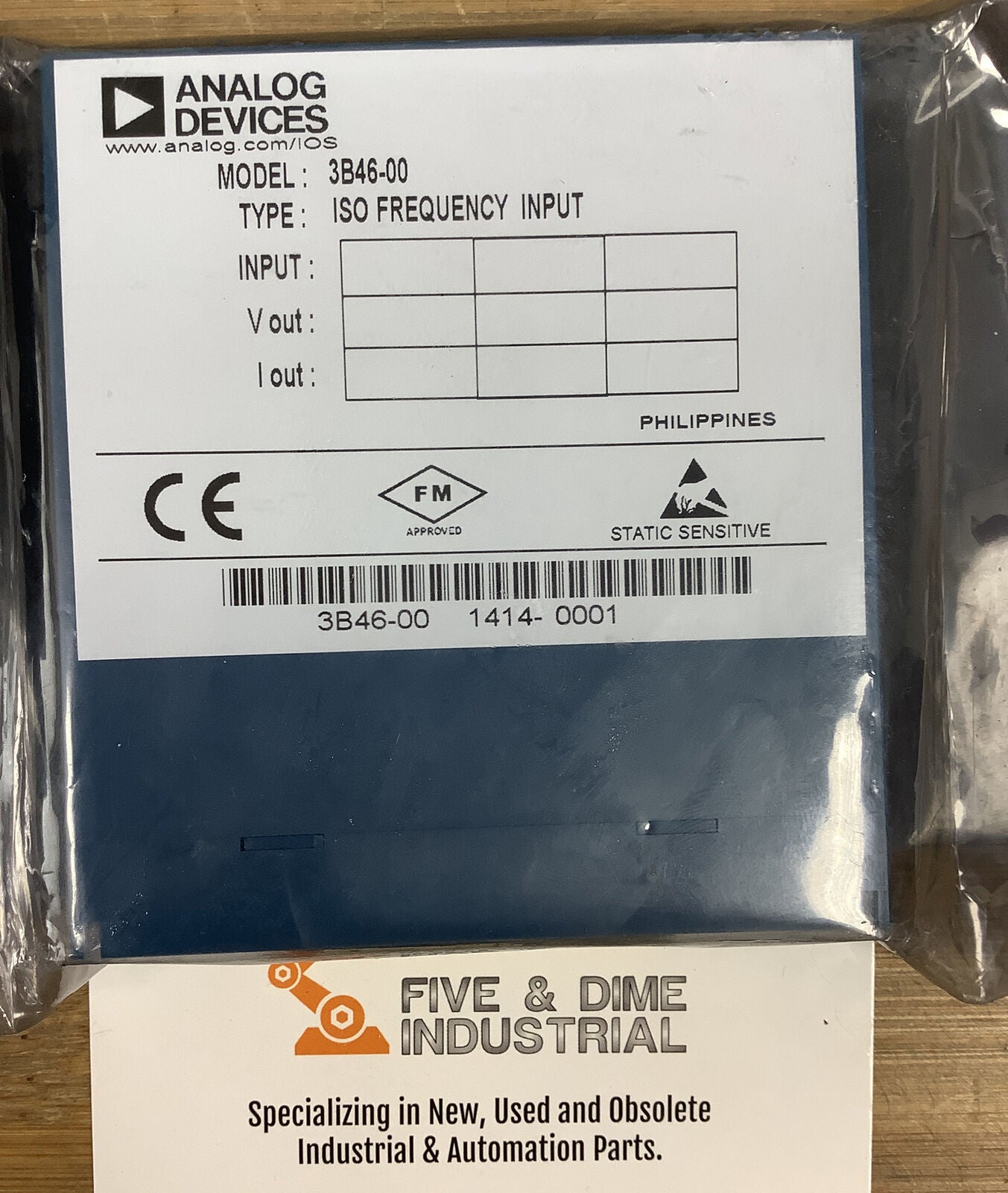 Analog Devices 3B46-00 New  Isolated Frequency Input (YE105) - 0
