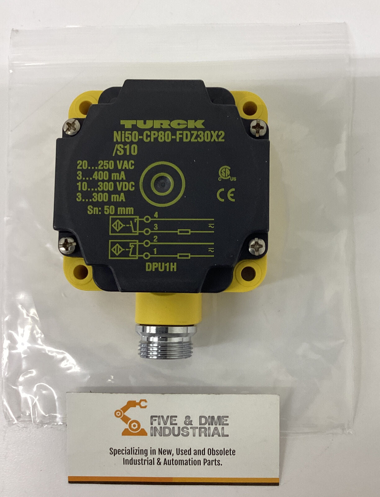 Turck Ni50-CP80-FDZ30X2/S10 Proximity Sensor (YE240)