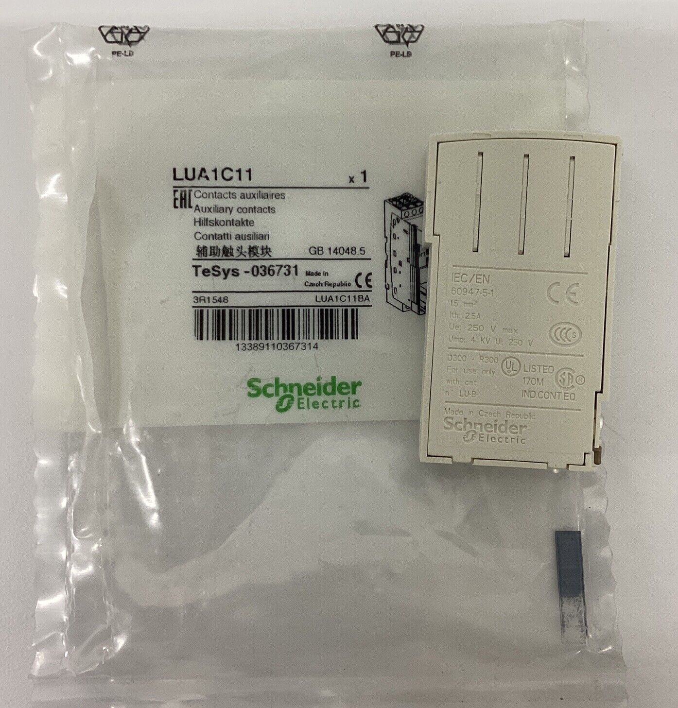 Schneider Electric  LUA1C11 Auxiliary Contact (BL286) - 0