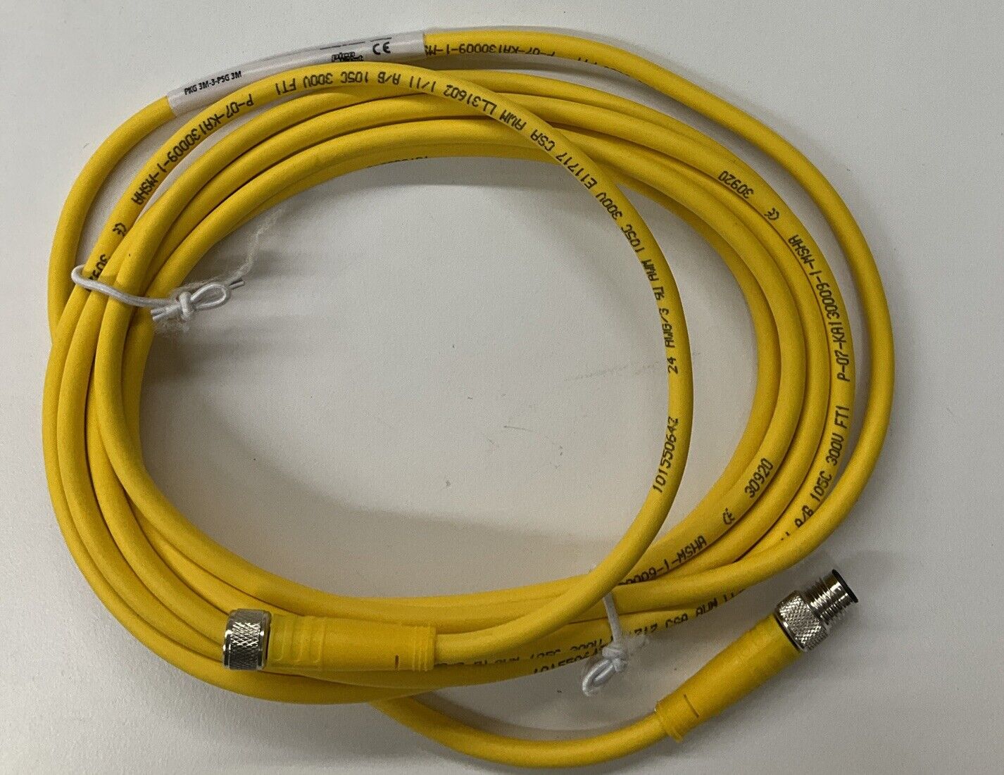 Turck PKG-3M-3-PSG 3M / U2516-36 3-Pin Cable M/F (CL319)