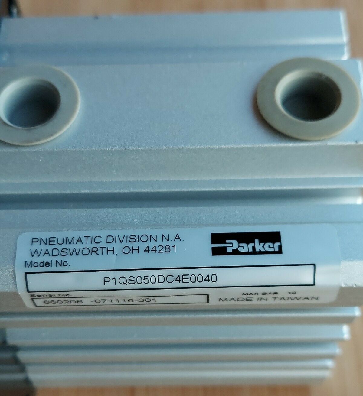 PARKER P1QS050DC4E0040 Pneumatic Cylinder 10 Bar Max - (BK126)