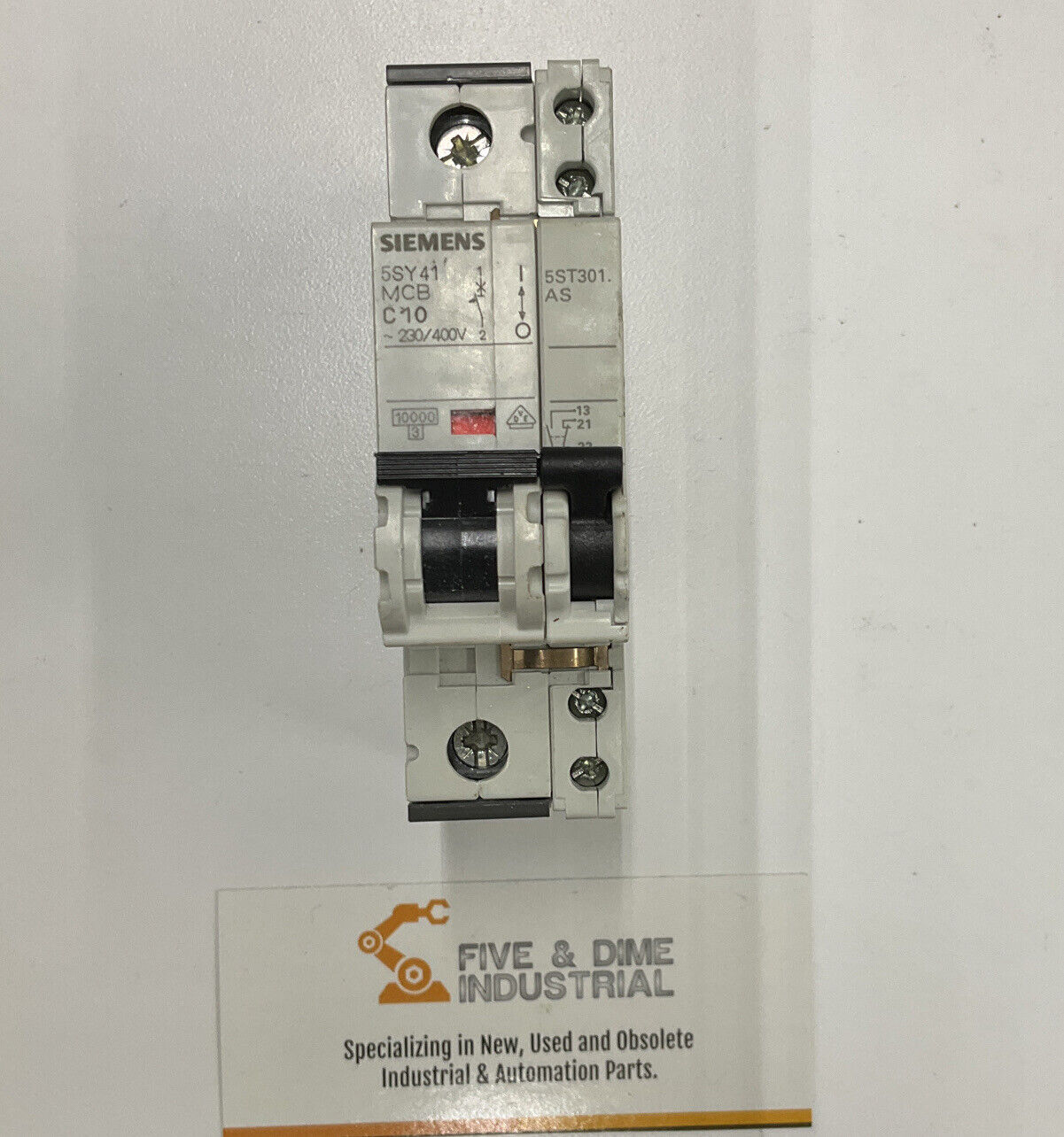 Siemens 5SY4110-7  Circuit Breaker w/ 5ST3010 Auxiliary Circuit Switch (BL226)