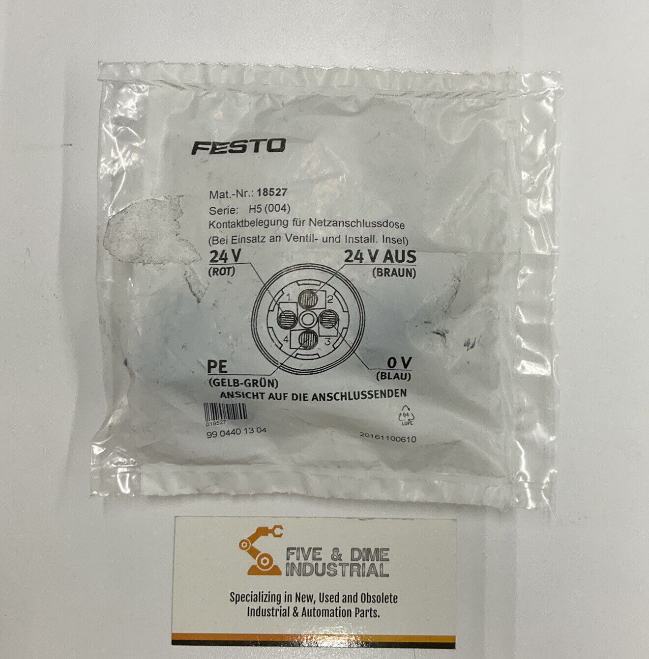 Festo 18527New Plug Socket (BL265)