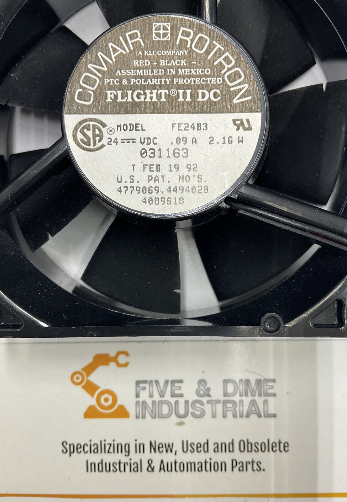 Comair Rotron FE24B3 New Flight DC Cooling Fan (YE186)