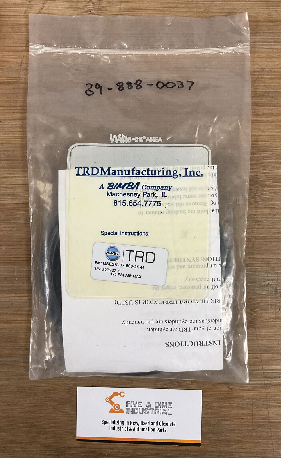 TRD / Bimba MSESK137-500-2S-H New Seal Kit (BL116)