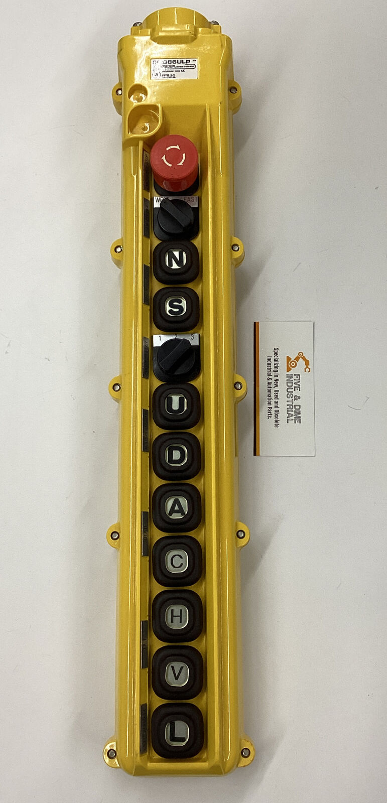 Kasuga COB86ULP  3 Switch, 9 Button Rainproof Hoist Pushbutton Pendant (OV121)