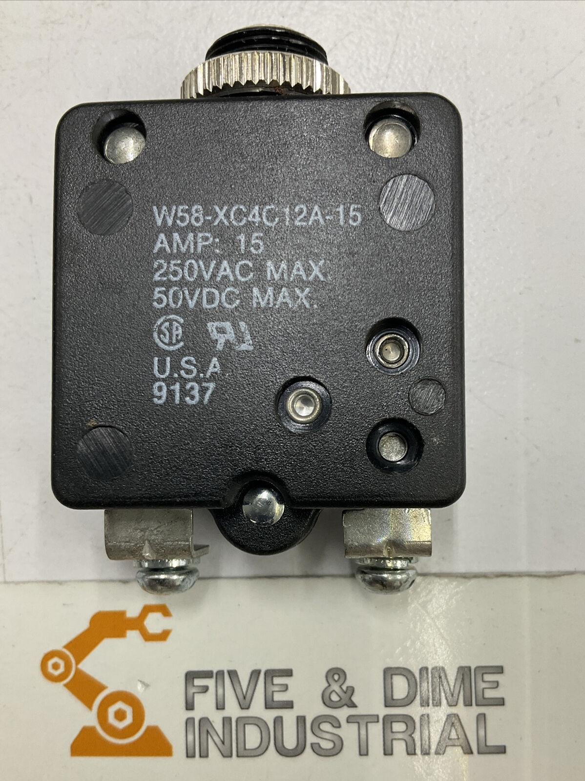 Potter & Brumfield W58-XC4C12A-15 Circuit Breaker 15 Amp 250VAC 50VDC (BK143)