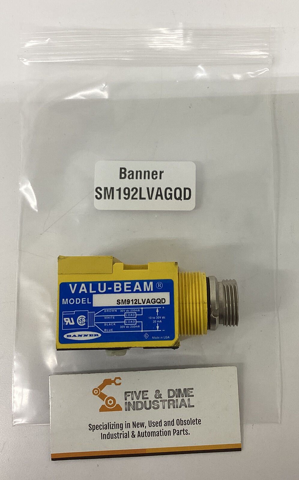 Banner SM192LVAGQD / 26398 Valu- Beam Sensor (YE246)