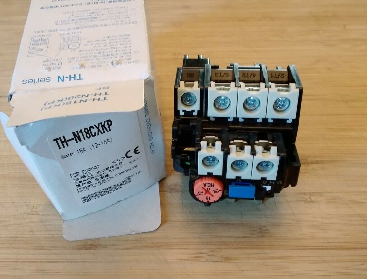 Mitsubishi TH-N18CXKP New  Thermal Overload Relay Heater 15A 12-18 Amp (GR122)