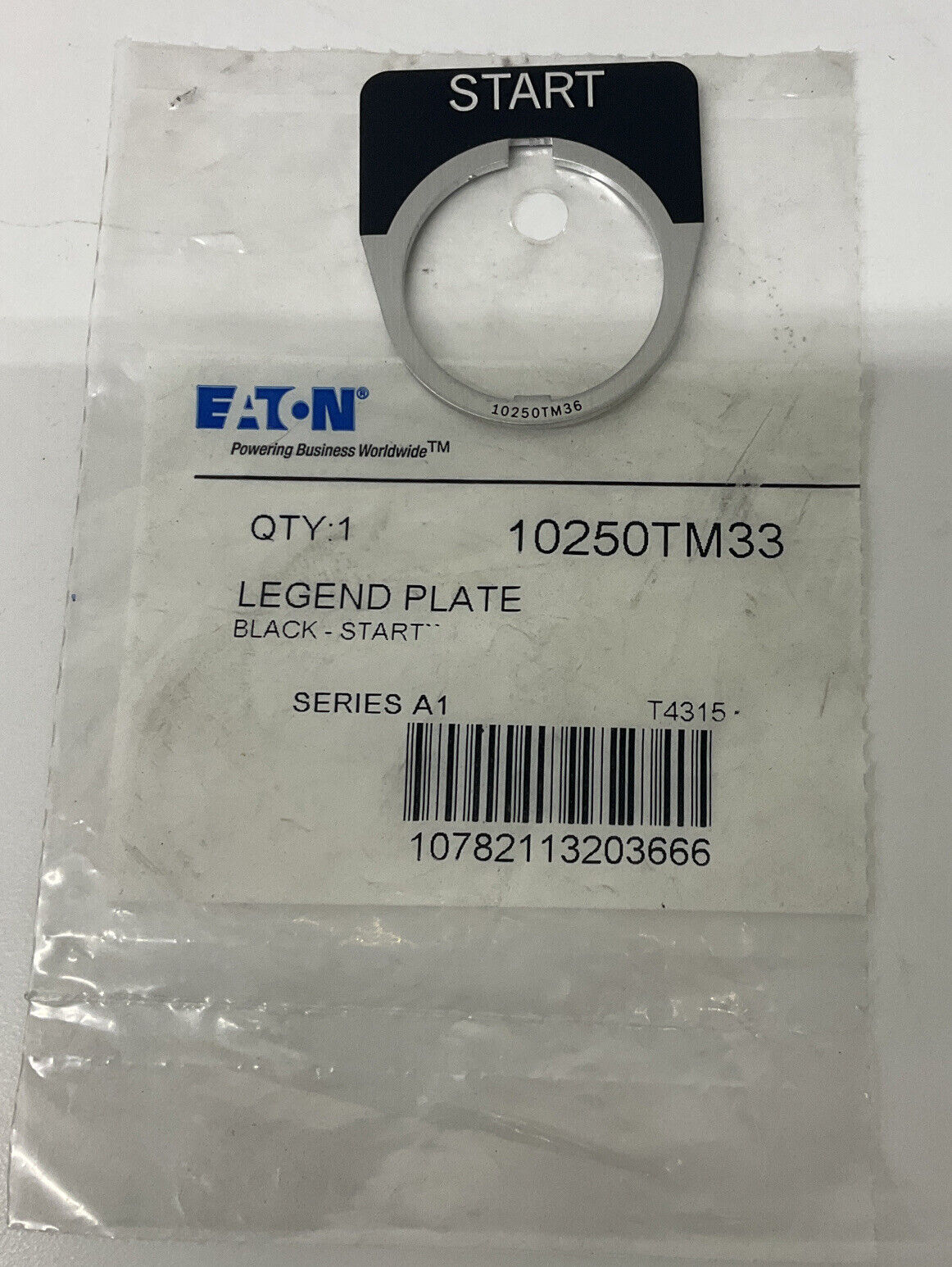 Eaton 10250TM33 Pkg of 5  Start Legend Plate (YE266)